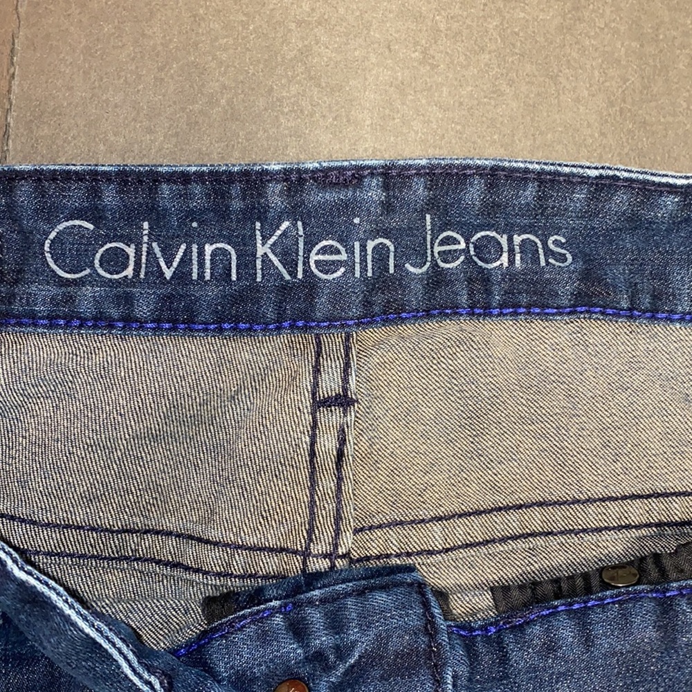 Calvin Klein Jeans Slim W33 Dark Blue Denim - Picture 2 of 13